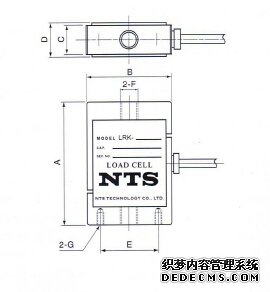 日本NTS  LRK-2KN稱(chēng)重傳感器的產(chǎn)品尺寸