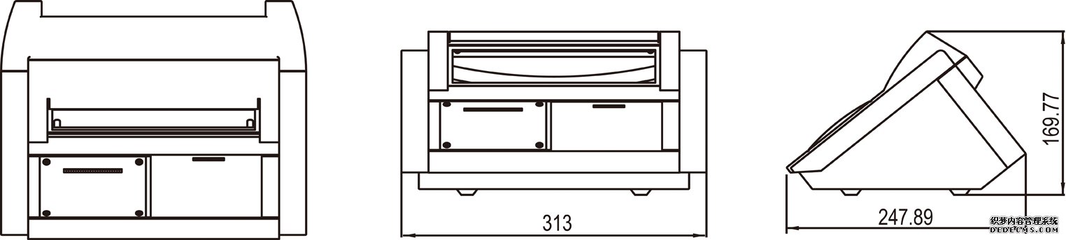 耀華XK3190—DS1 數(shù)字稱重顯示控制器產品尺寸