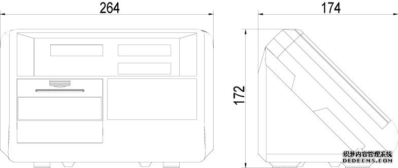 耀華XK3190-A12+EK3臺秤儀表產品尺寸